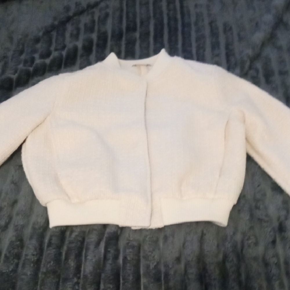 Jason Wu Cream Bomber Jacket